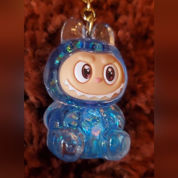 Labubu Blue Keychain - Picture 2 of 3